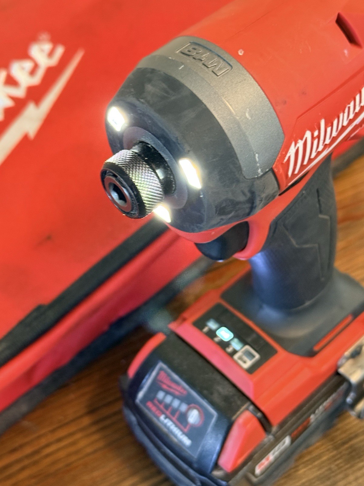 Milwaukee M18 FUEL Impact Driver Tool 2953-20 w/ Battery Lithium XC 5.0 & Case