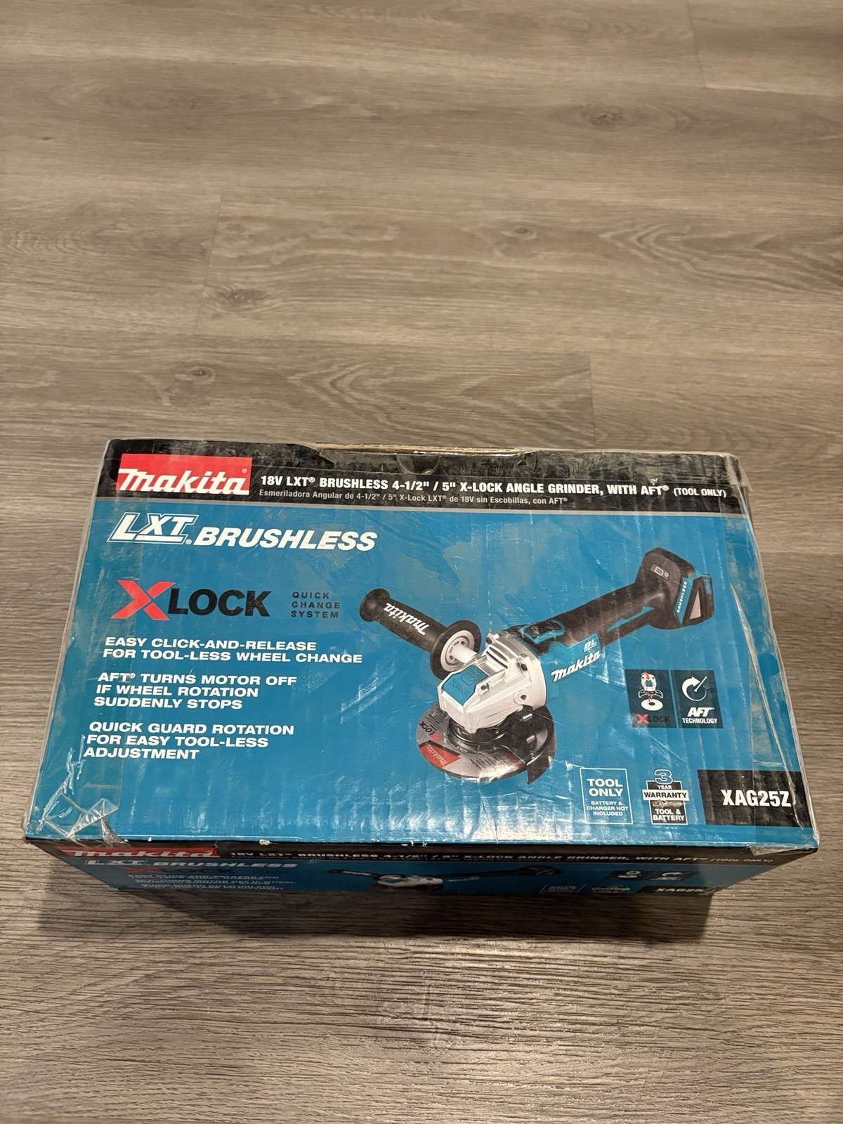 NEW IN BOX Makita XAG25Z 18V Cordless Brushless X-Lock 4.5 – 5&Prime; Grinder 18 Volt