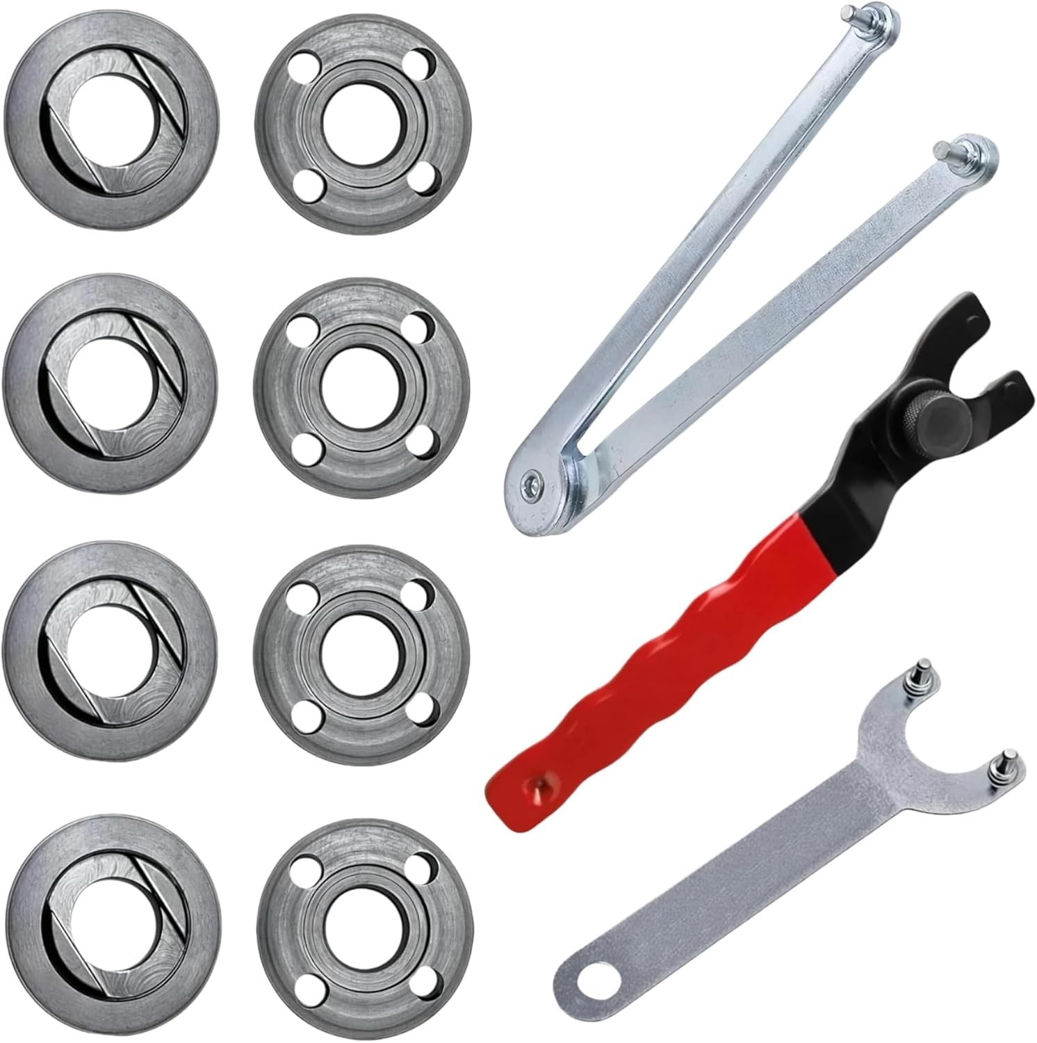 11PCS 5/8-11 Grinder Nut & Wrench Kit for DeWallt Miilwaukee Makiita | Flange…