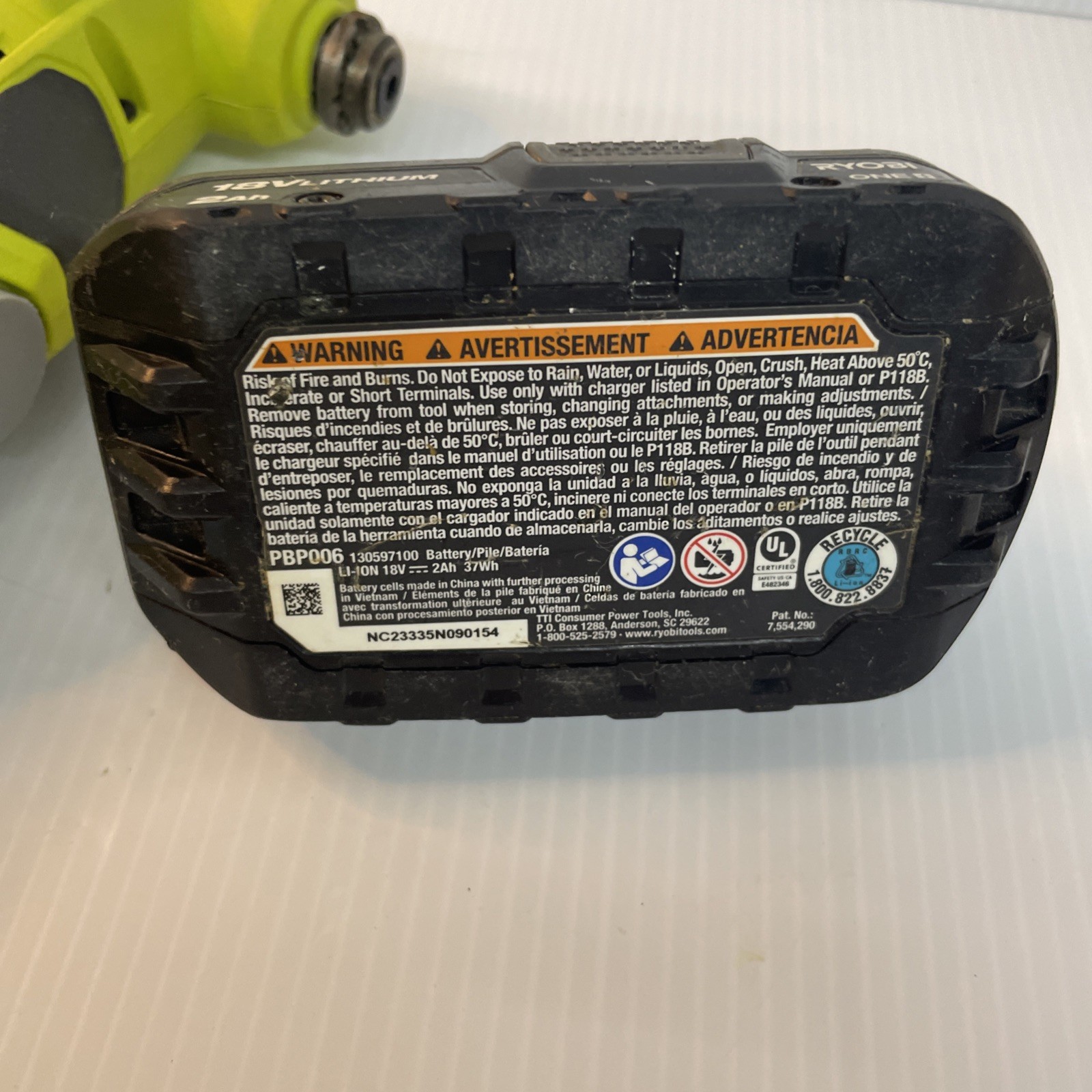 Ryobi ONE+ 18V Cordless Oscillating Multi-Tool Kit with 2.0Ah Battery -Pre Owned