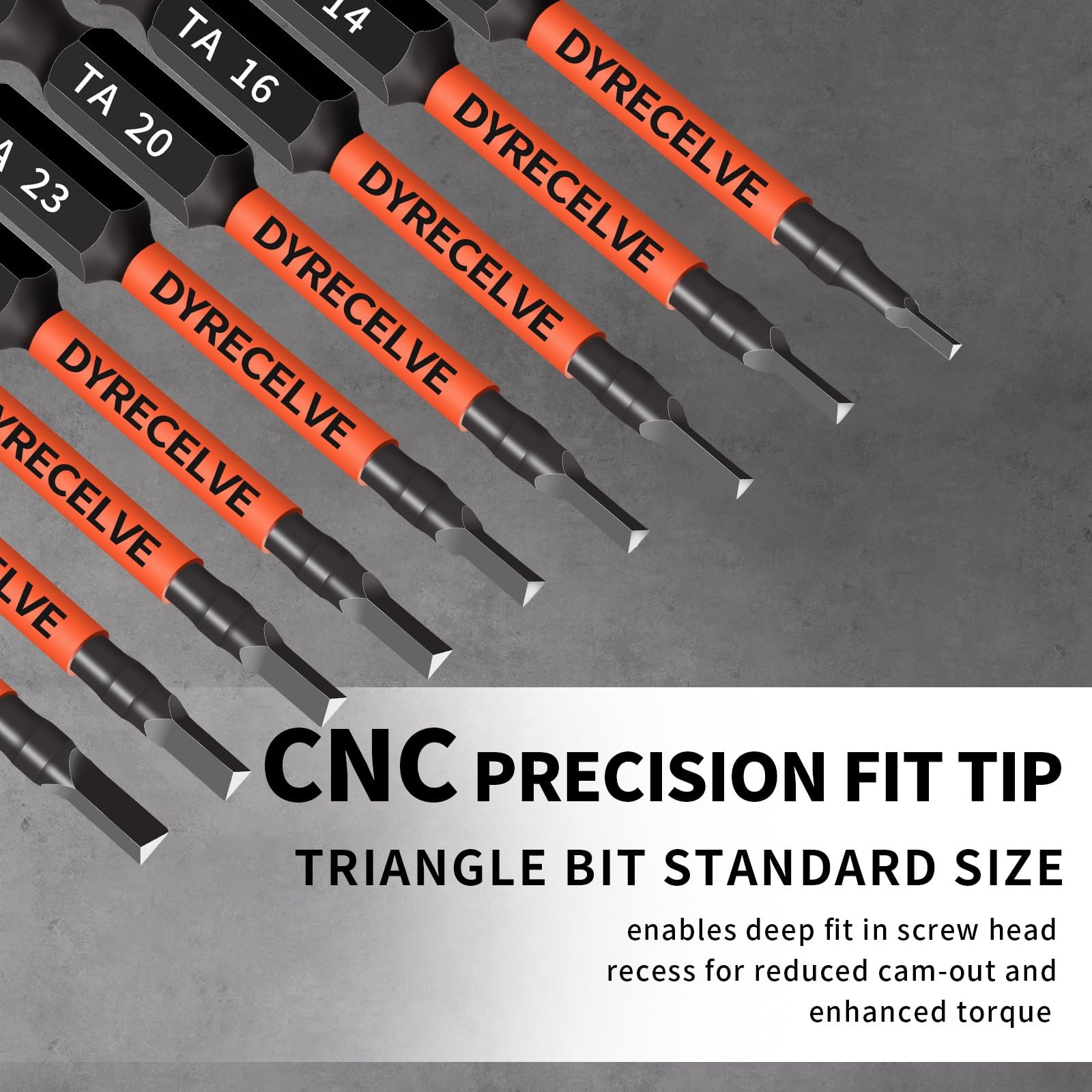 10-Pack Triangle 10 Pack Bit Set, Black Screwdriver Set