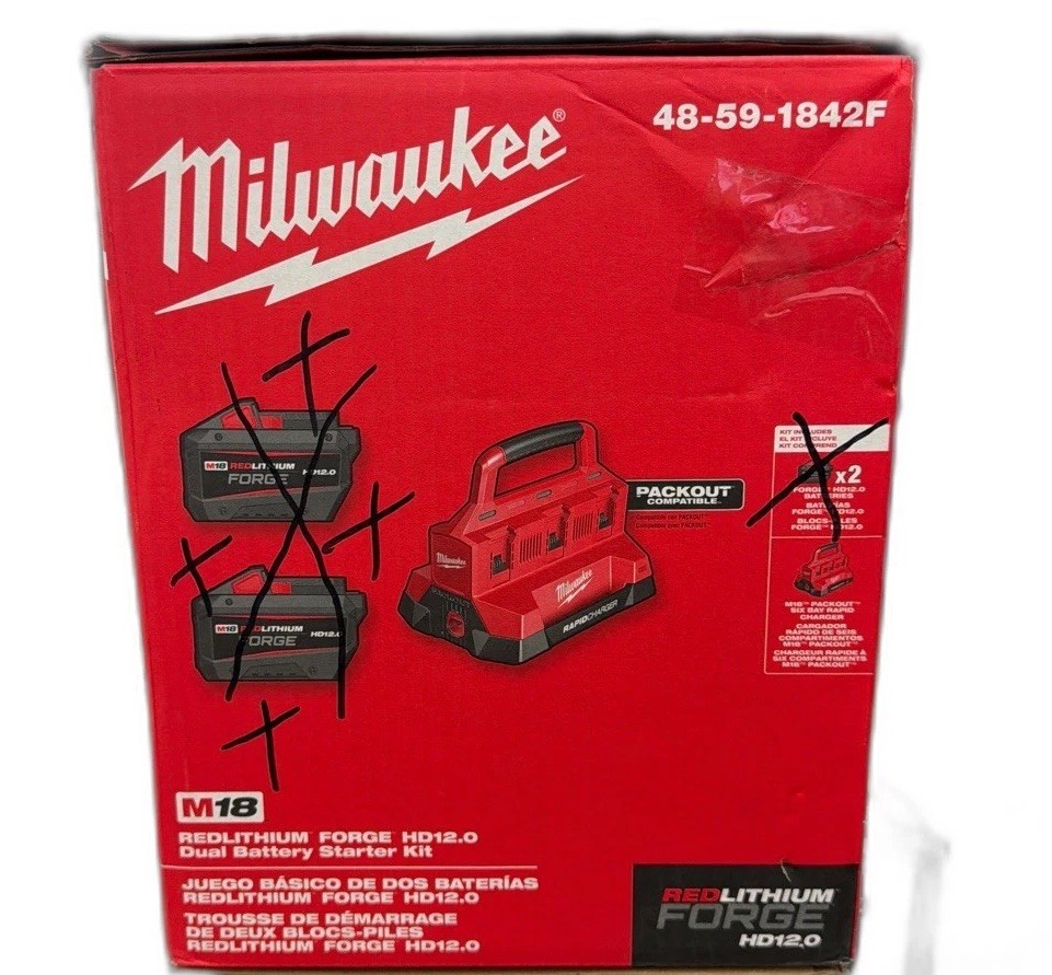 Milwaukee M18 18V LithiumIon REDLITHIUM FORGE Starter Kit TOOL ONLY NO BATTERIES