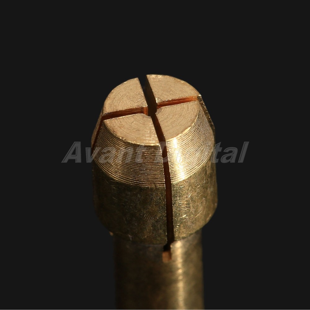 10PCS 0.5mm-3.2mm Brass Collet Chuck Bits & M8 Keyless Chuck Rotary Tool Kit