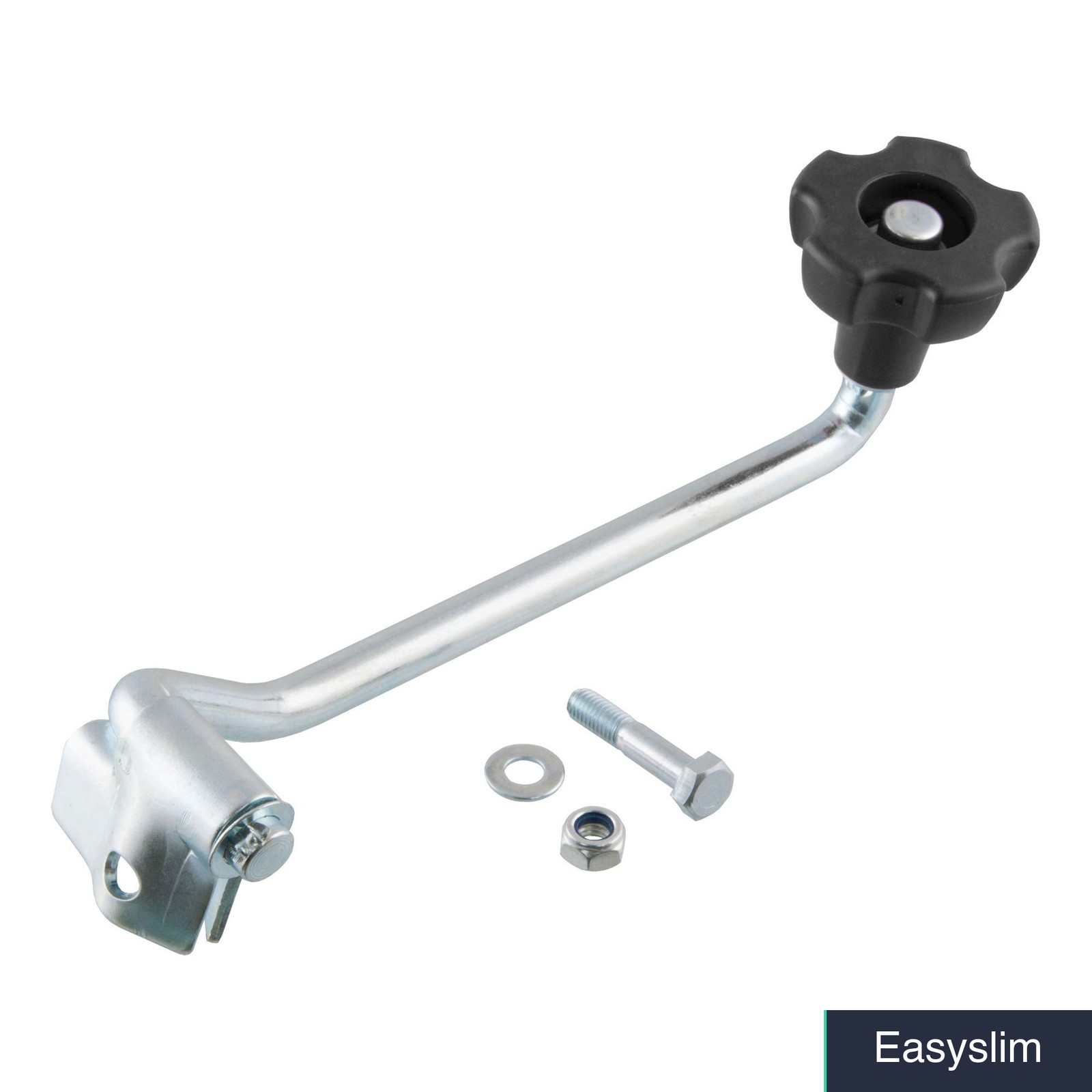 Trailer Jack Handle Replacement Top-Wind Claw Silver Black Alloy Steel