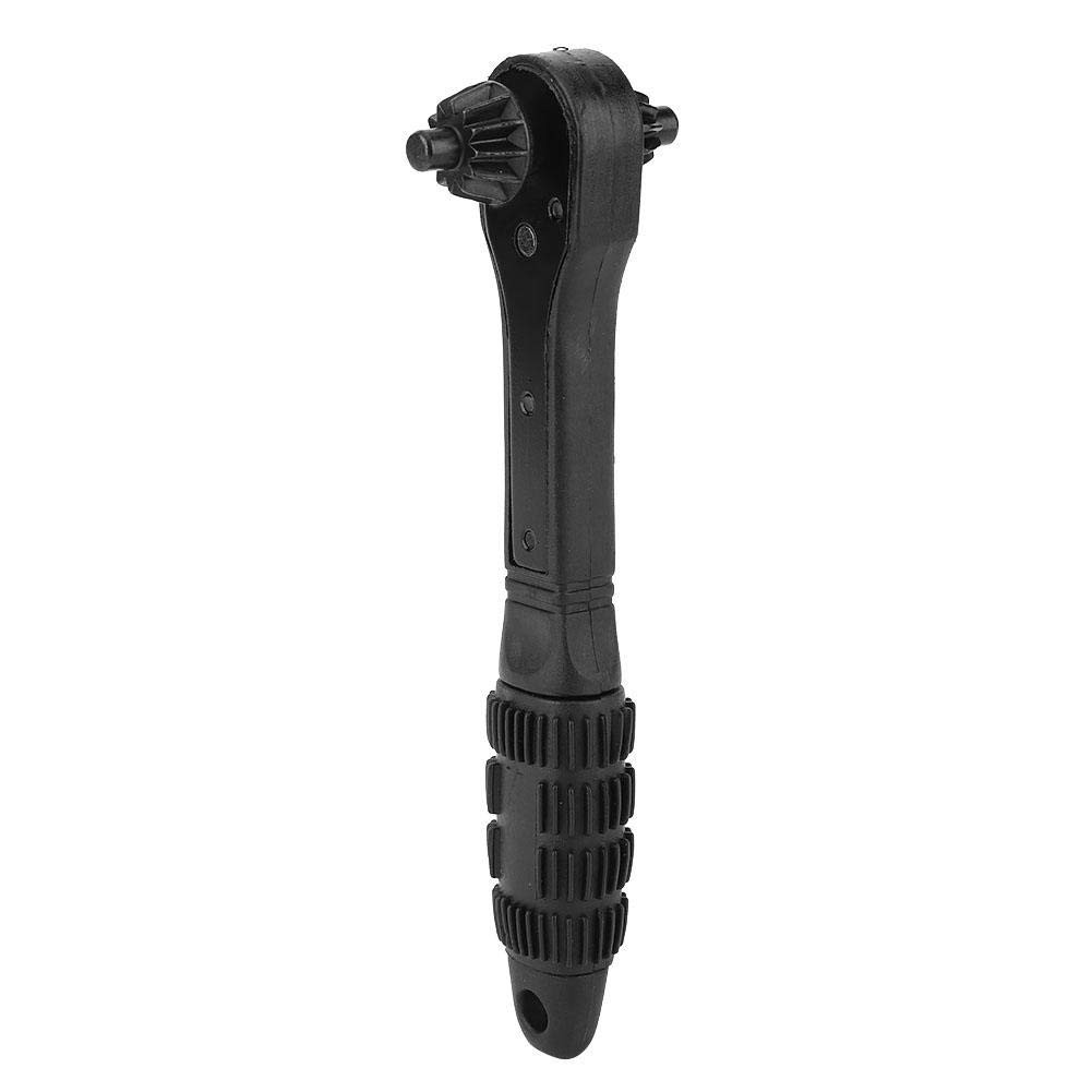 Walfront 2 in 1 Ratcheting Chuck Key Wrench Quick Release 12.7mm 17.5mm Black