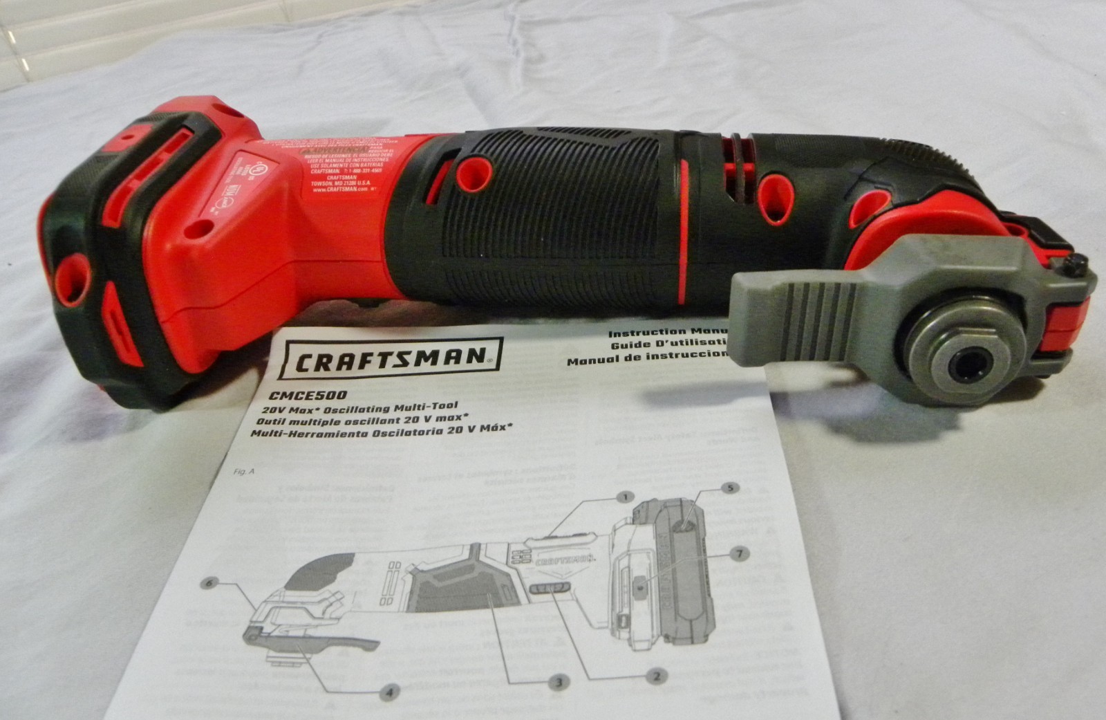 NEW Craftsman 20V Oscillating Multi-Tool #CMCE500 w/manual-NO BOX/NO BATTERY