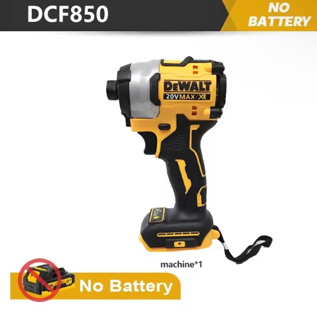 DEWALT DCF850 20V Lithium – Ion Brushless Impact Driver – High Torque Electric