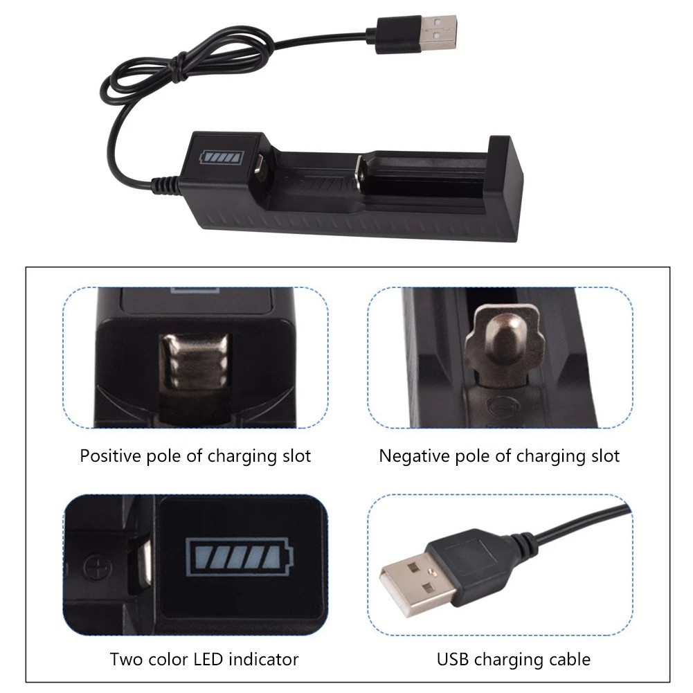 USB Cable Battery Charger DC 4.17-4.2V About 60 Cm Anti-battery Brand New