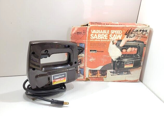 Vintage Montgomery Ward Powr Kraft Variable Speed Sabre Saw XBA 81007A