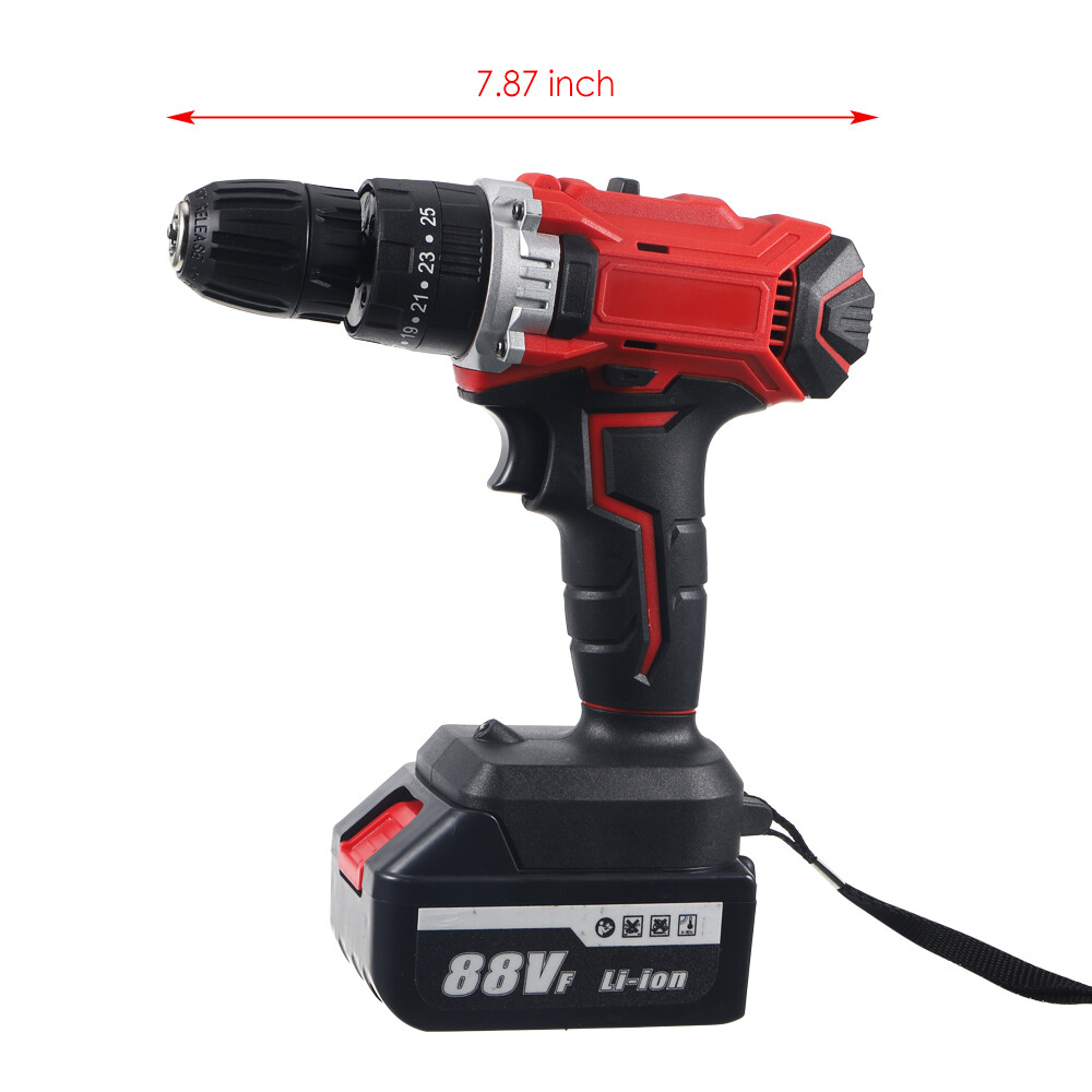 1/2 » Cordless Electric Impact Wrench Gun with Li-ion Battery High Power Driver