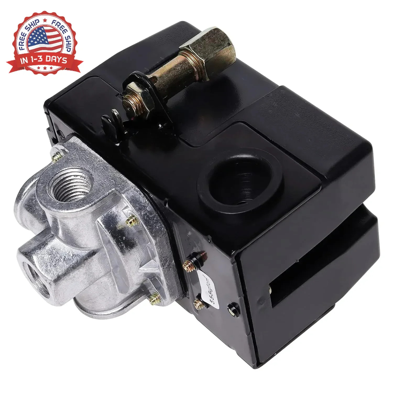 LF10-4H Air Compressor Pressure Switch, 95-125 PSI, 20A, 4-Port 1/4&Prime; NPT | Unloa