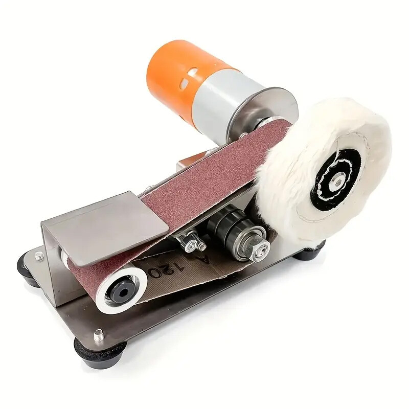 Mini Belt Sander, 7 Adjustable Speed Electric Knife Sharpener, 15 Degree Belt Gr