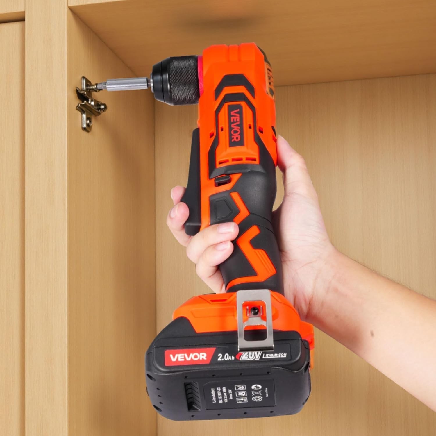 Cordless Right Angle Drill with 3/8 Inch Chuck – Brushless Motor Performance