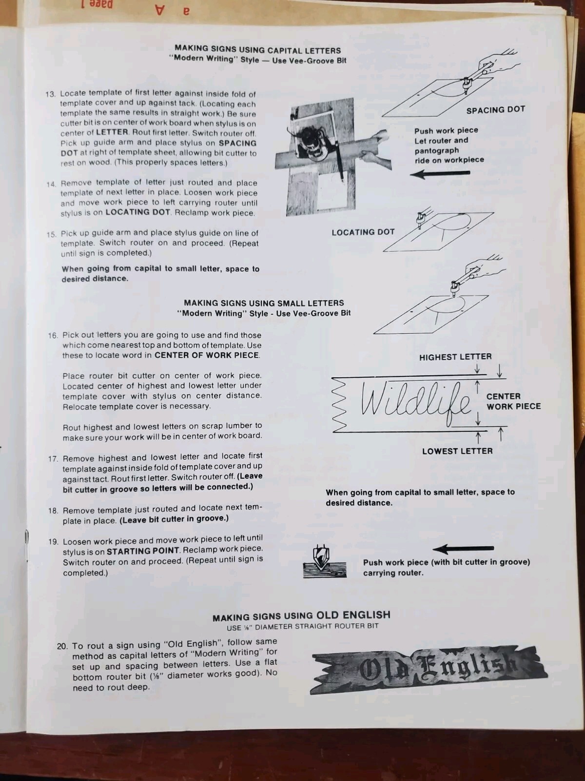 Vermont Hardware Router Pantograph #C-850 w/Stencils