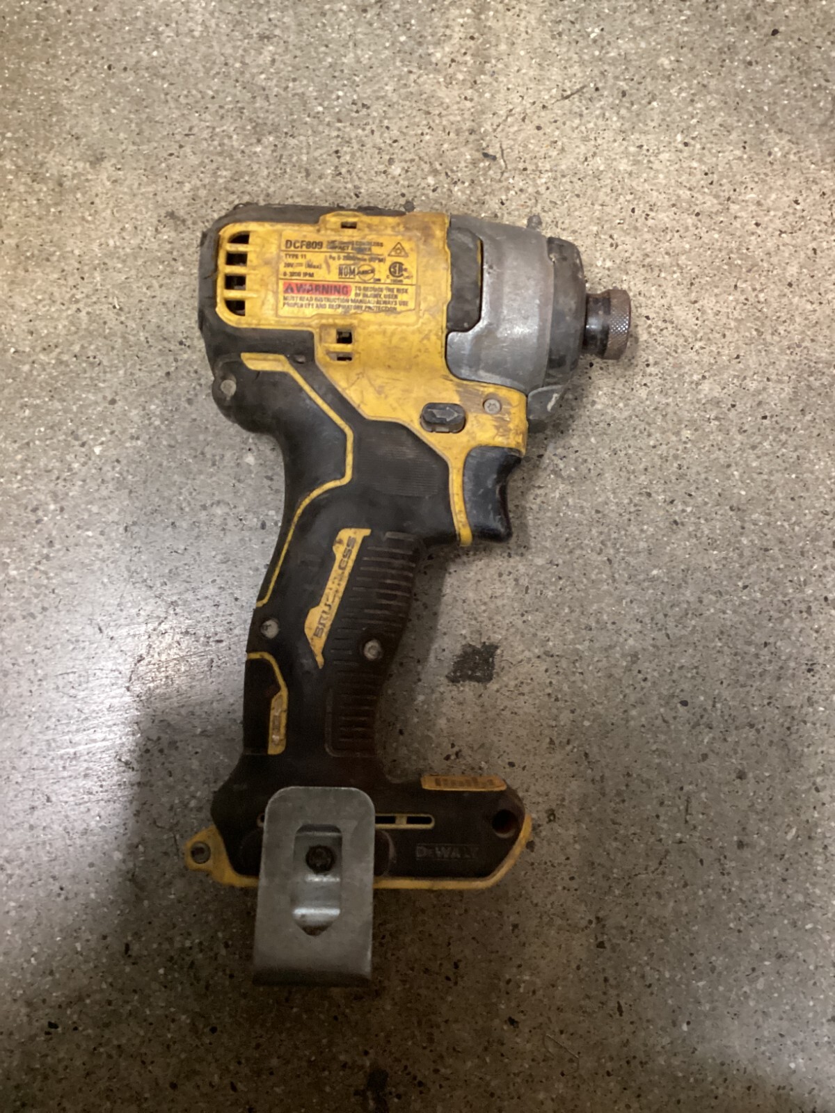 DeWalt ATOMIC 20V Max 1/4” Brushless Impact Driver 3200IPM Cordless DCF809