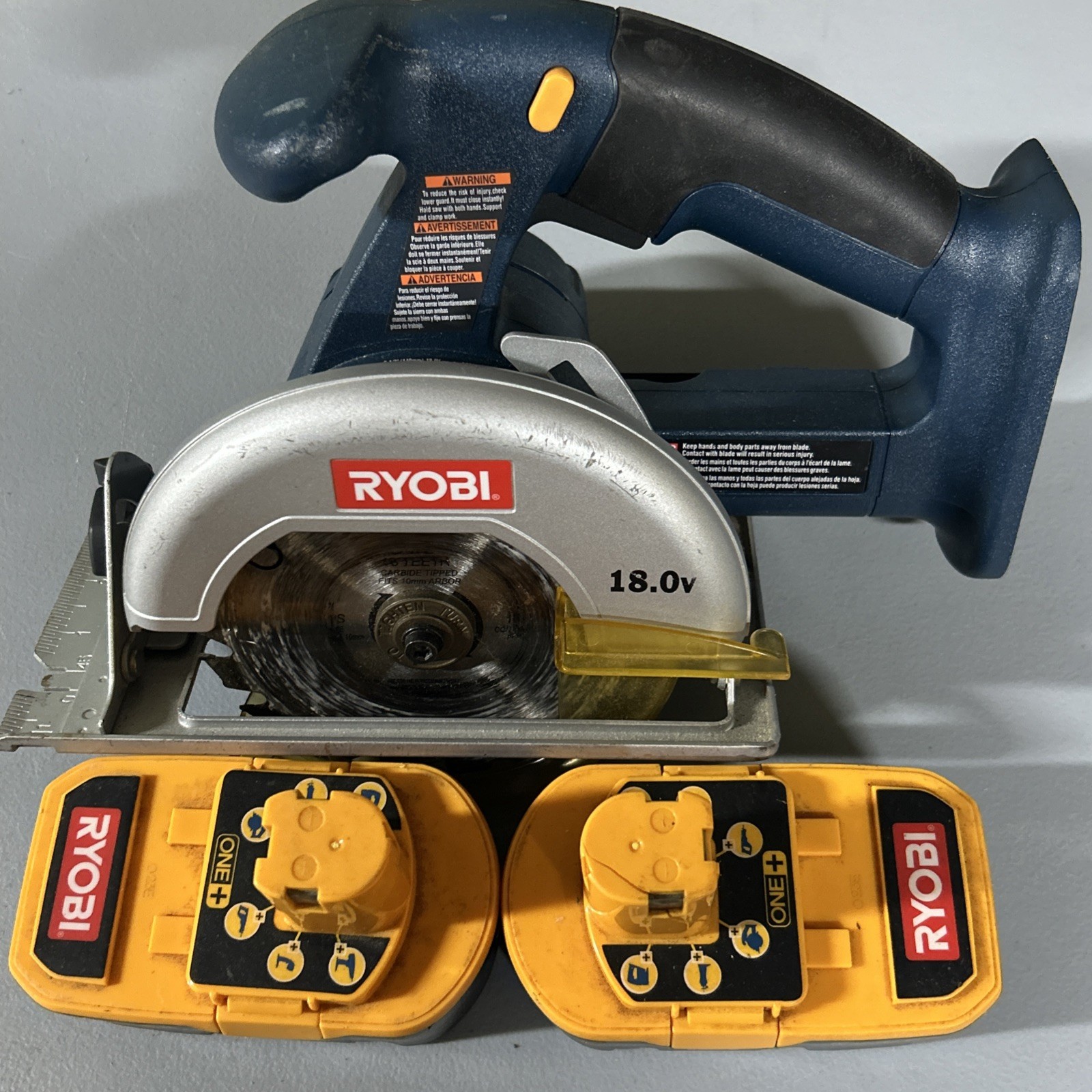 Ryobi P501 5-1/2&Prime; (140 mm) Cordless Circular Saw 18V/2 18V Batteries Parts Only