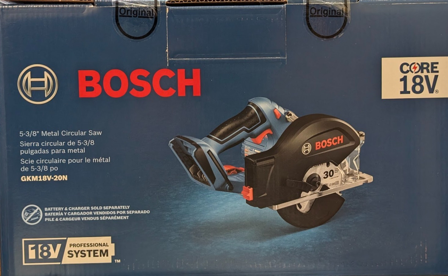 Bosch GKM18V-20N 18V Li-Ion Cordless Metal-Cutting Circular Saw NEW RETAIL!