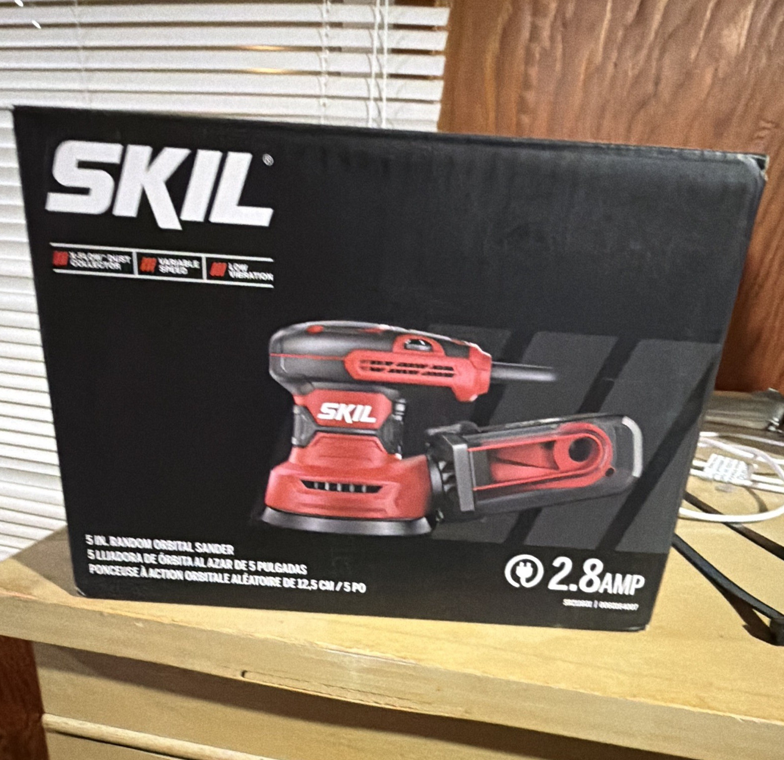 SKIL SR211601 5in Random Orbital Sander 2.8A Corded Electric Red/Black