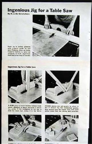 Sliding Table Saw Jig cuts Miters/ Tapers/ Tenons How-To build PLANS
