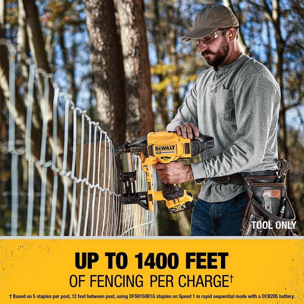 DEWALT 20V MAX 9-Gauge Cordless Fencing Stapler (Tool Only)