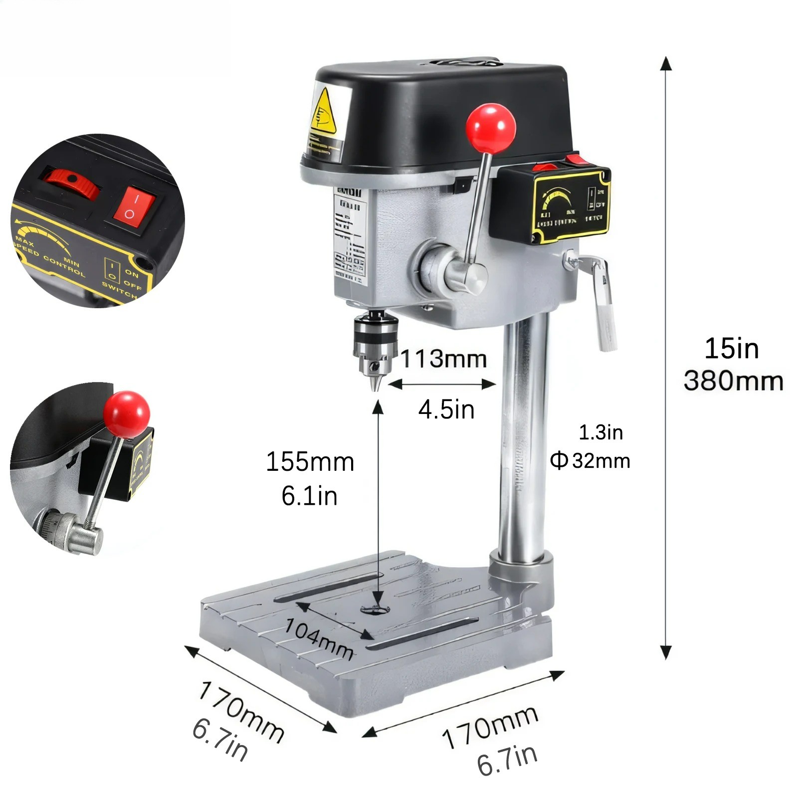 Mini Bench Drill Handmade Tool Mini Multi-Functional Household Electric Drill