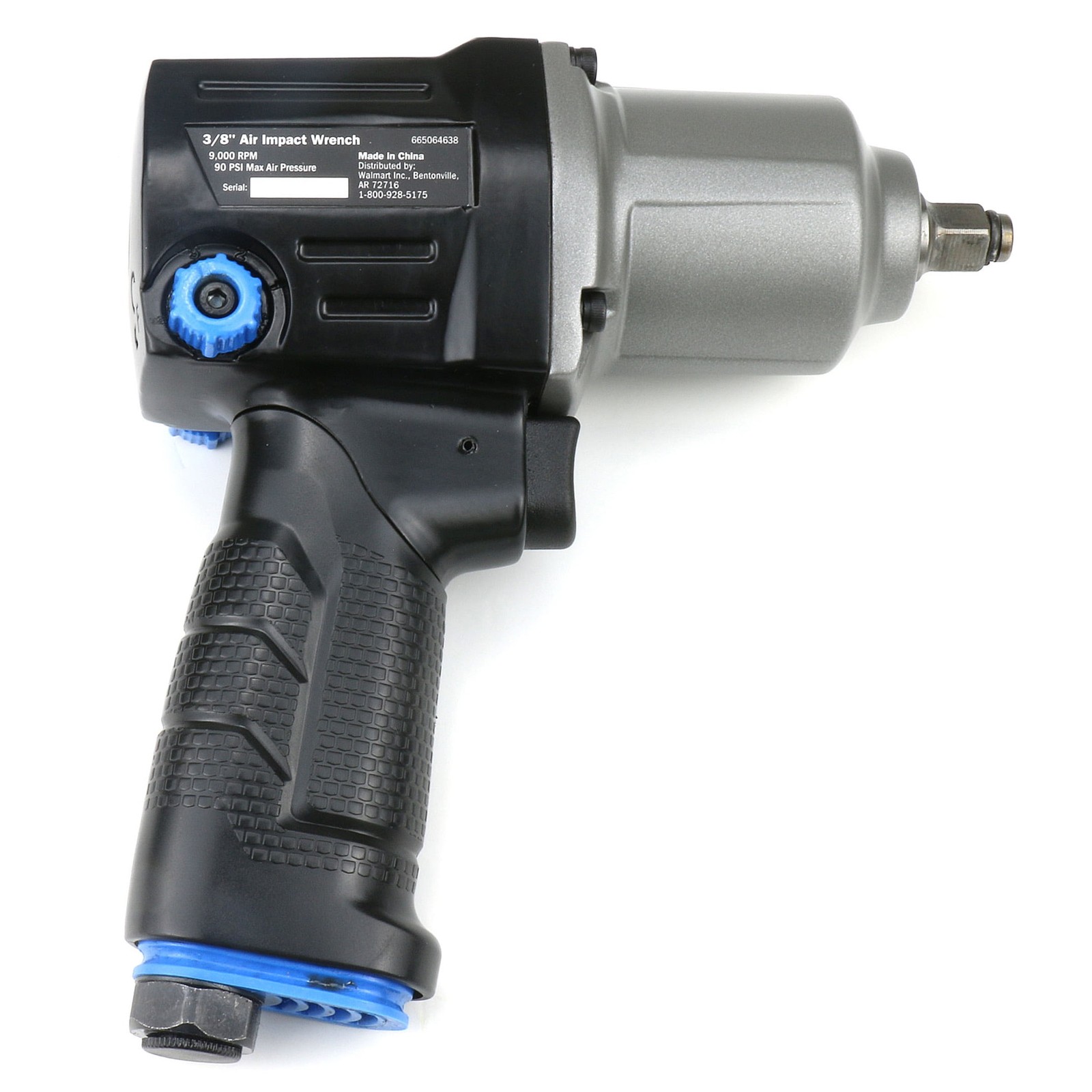 3/8 in. Air Impact Wrench Twin-hammer Impact Mechanism 250 ft-lbs of Torque