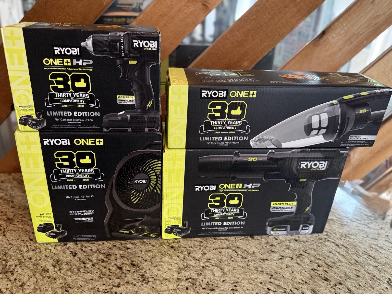 🔥COMPLETE BLACKOUT Ryobi ONE+ HP 30th Anniversary 18V SET – NEW IN BOX 🔥