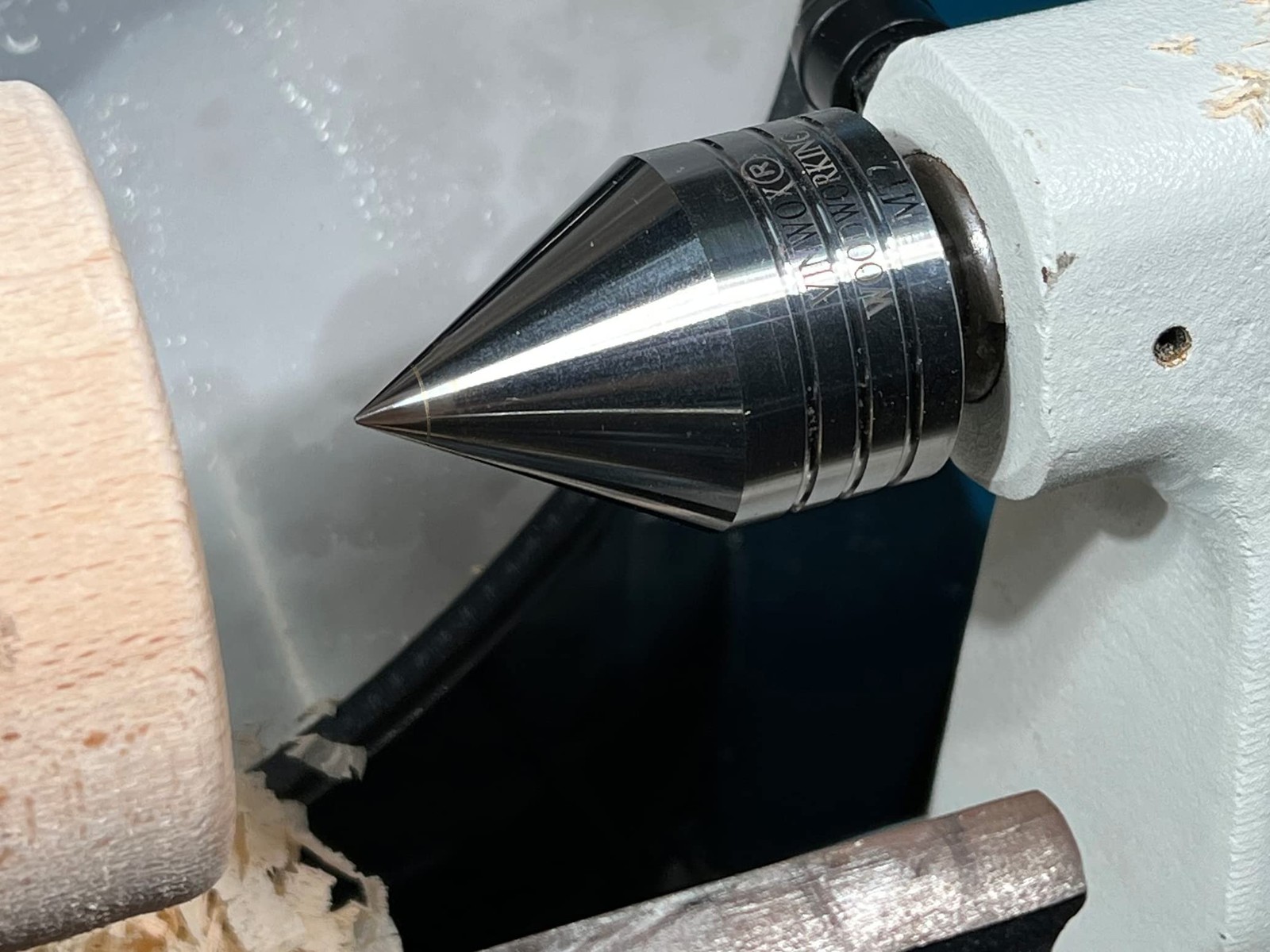 Wood Lathe Carbide Tipped Live Center 2MT Morse Taper Shank 8mm Tip 60 Degree