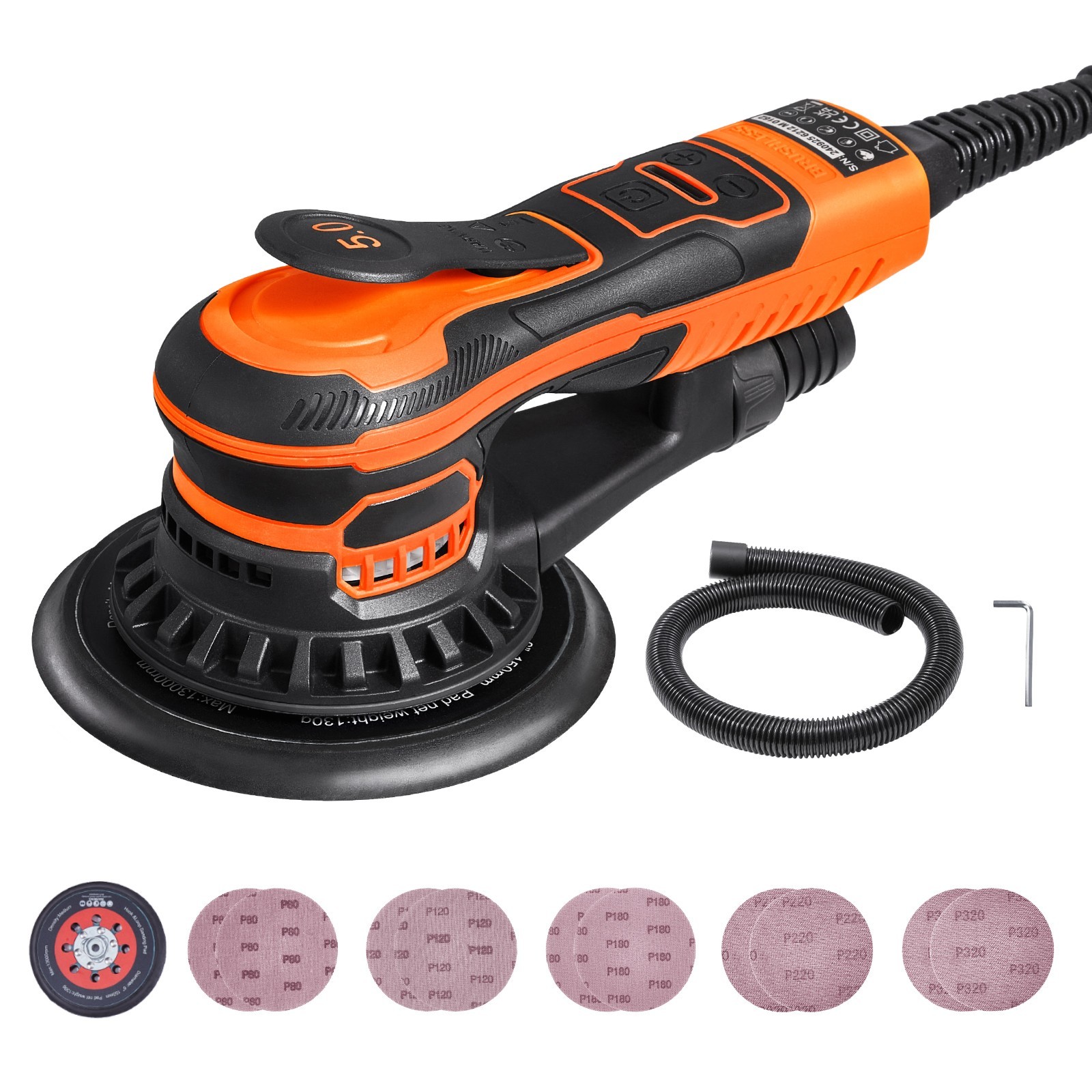 6-inch track polishing machine 350W drive, surface treated wood metal wall