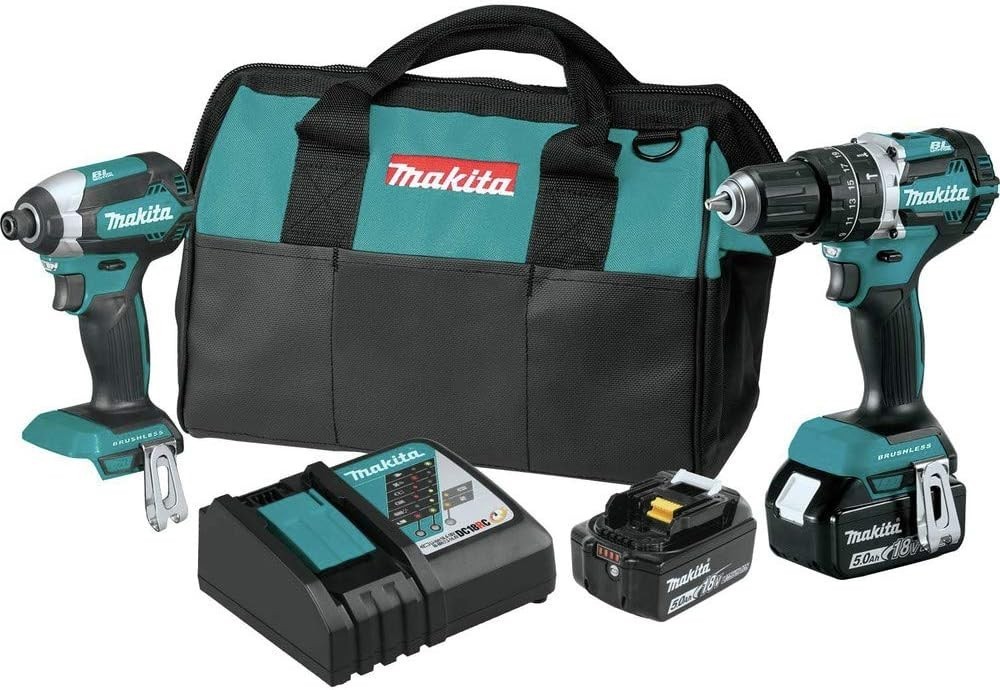 Makita XT269T 18V LXT Brushless Cordless 2-Pc Combo Kit 5.0Ah