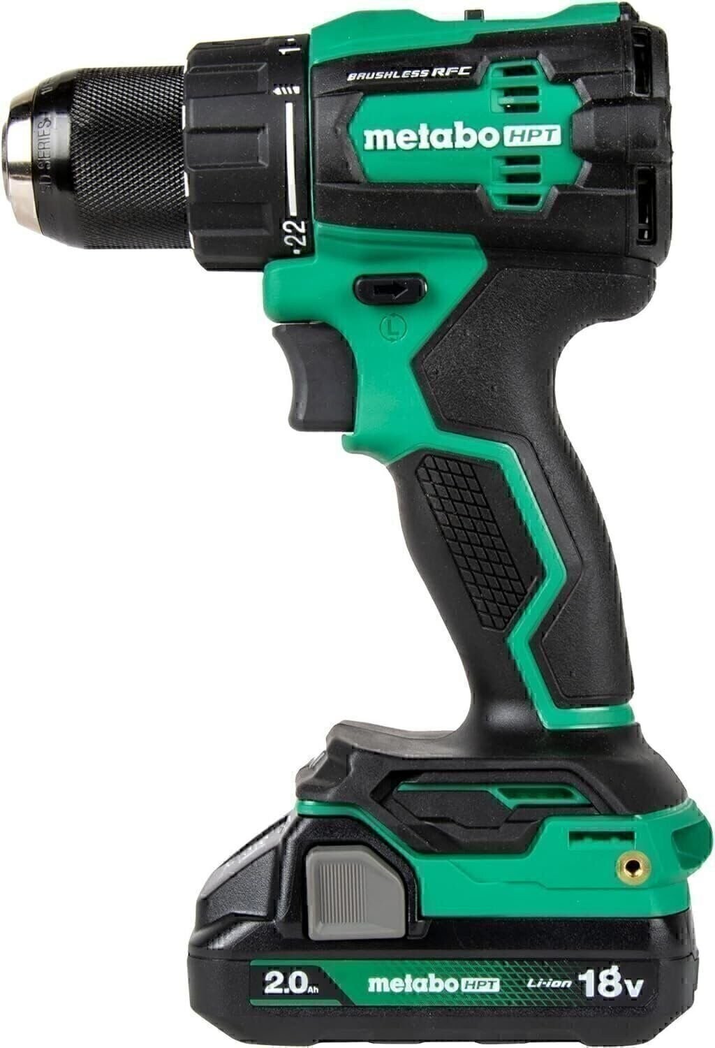 Metabo HPT DS18DEXM 18V MultiVolt Brushless Drill Driver w/ 2 Batteries New NIB