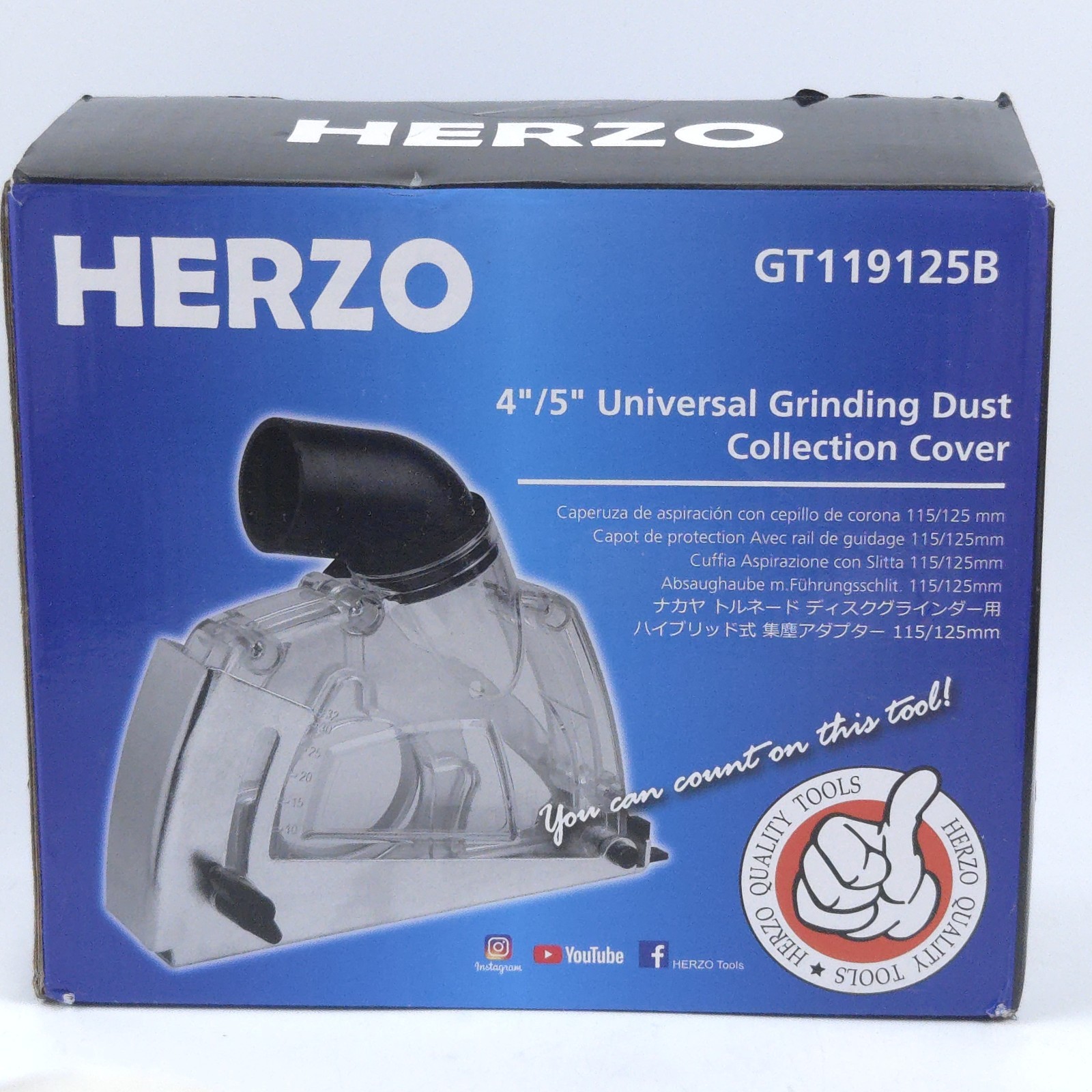 Dust Extraction Cutting Guard for 115/125Mm Angle Grinder HERZO