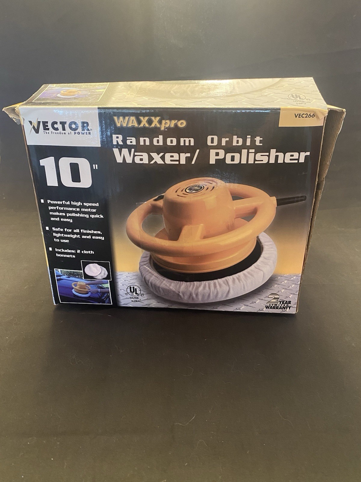 VECTOR WAXX Pro VEC266 10-Inch Random Orbit Polisher 120V 2580 RPM