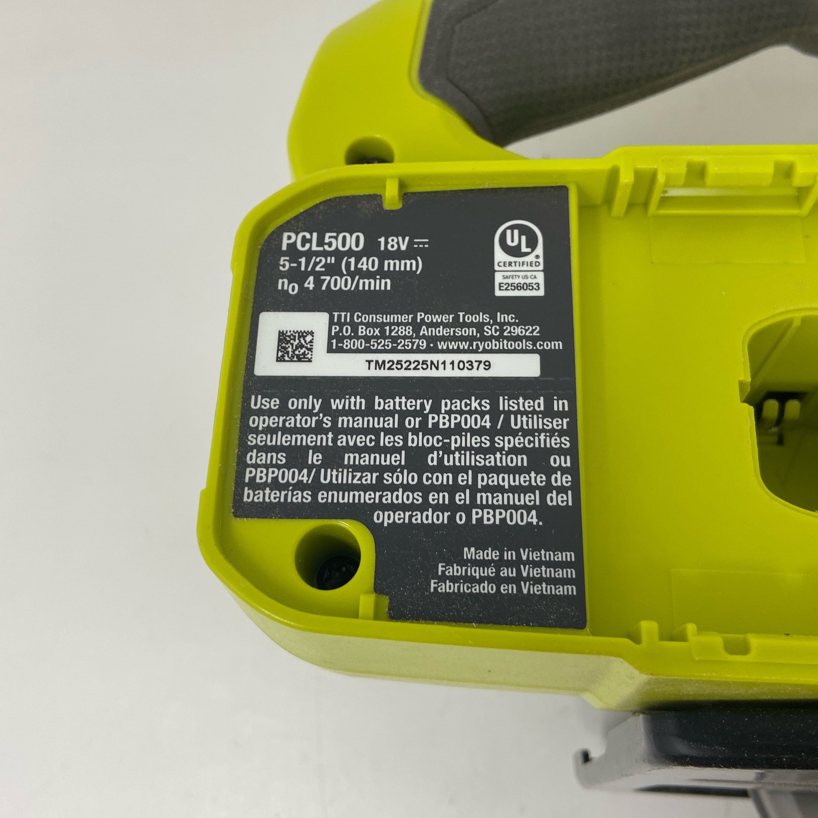 RYOBI ONE+ 18V 5-1/2&Prime; Circular Saw PCL500B Tool-Only, Green