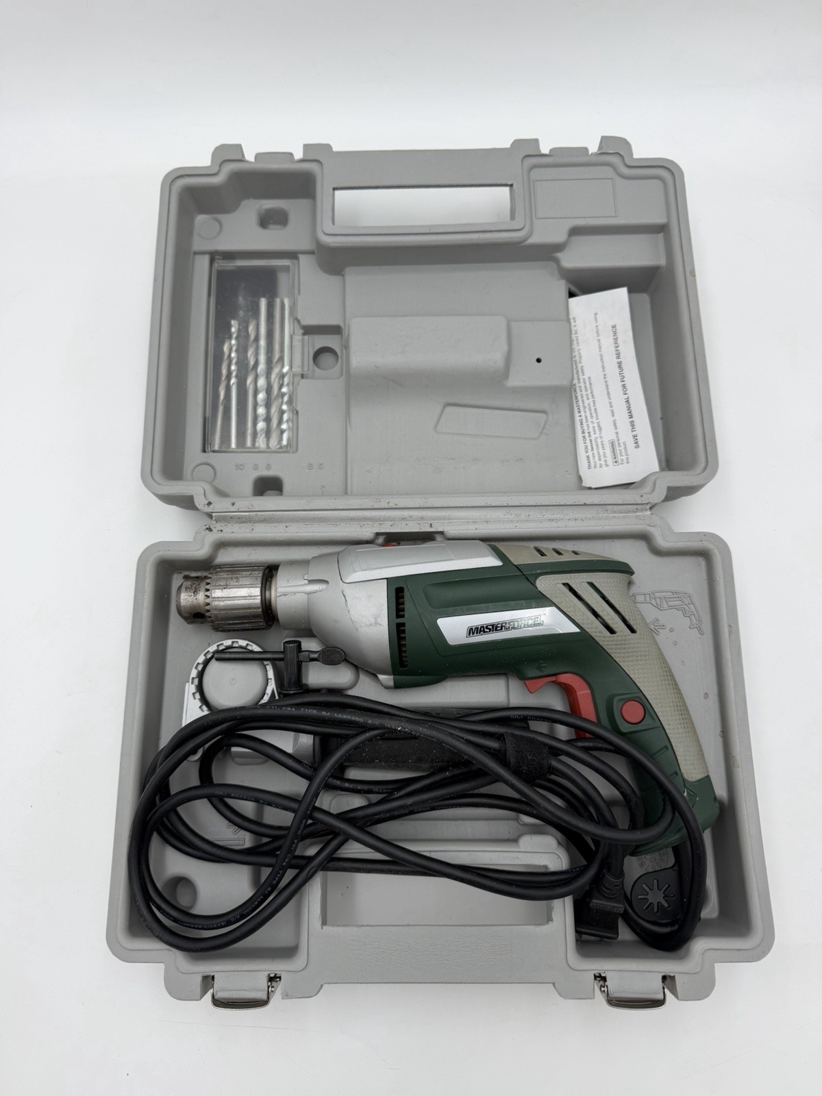 Masterforce Drill/Driver Corded Electric Keyed Chuck 1/2in 241-0737 0-2800RPM