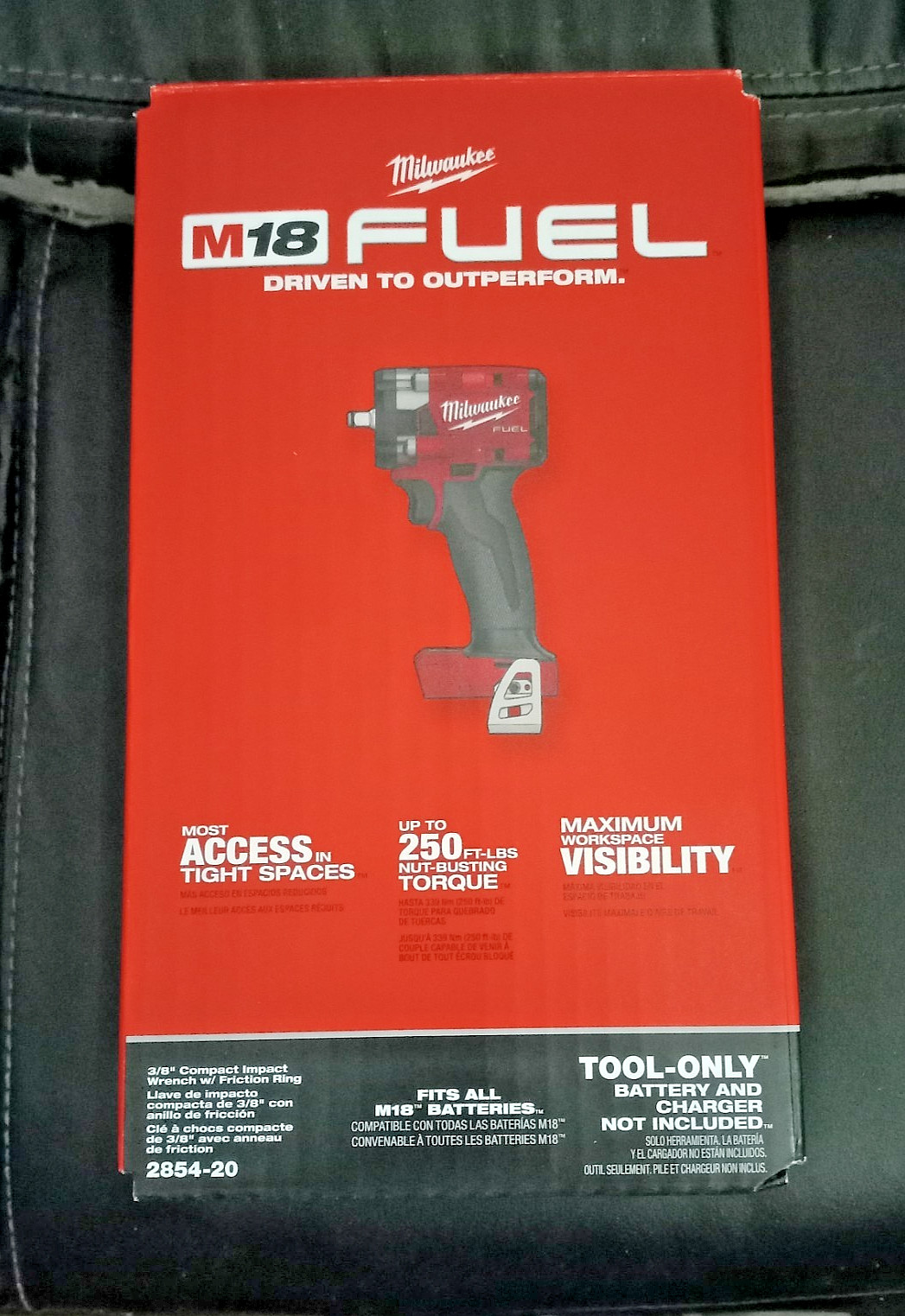 MILWAUKEE 2854-20 M18 FUEL 3/8 COMPACT IMPACT WRENCH W/FRICTION RING NEW IN BOX