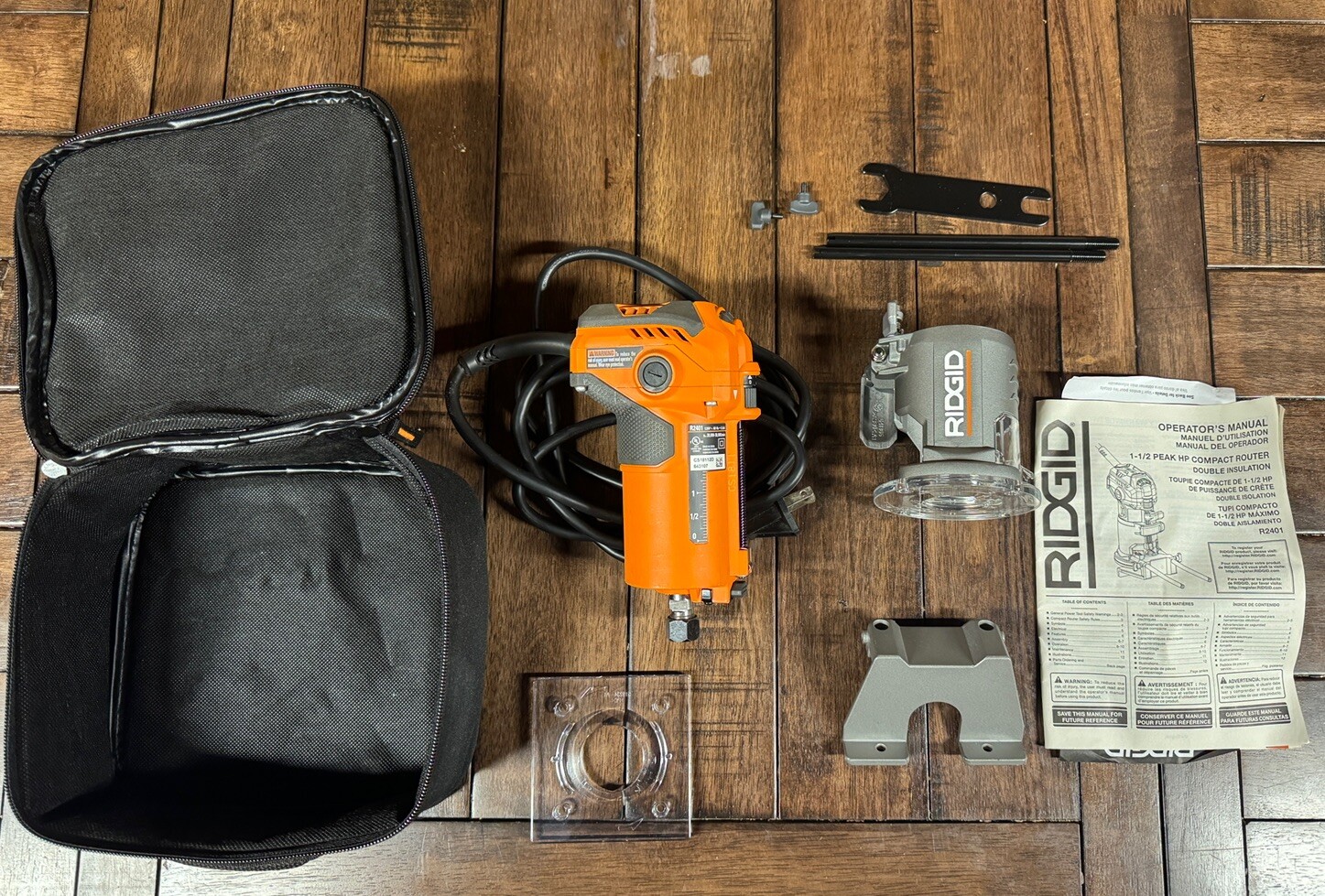Ridgid R2401 Laminate Trim Router 3 x 3 x 6.5 inches – Open Box – CNC Router