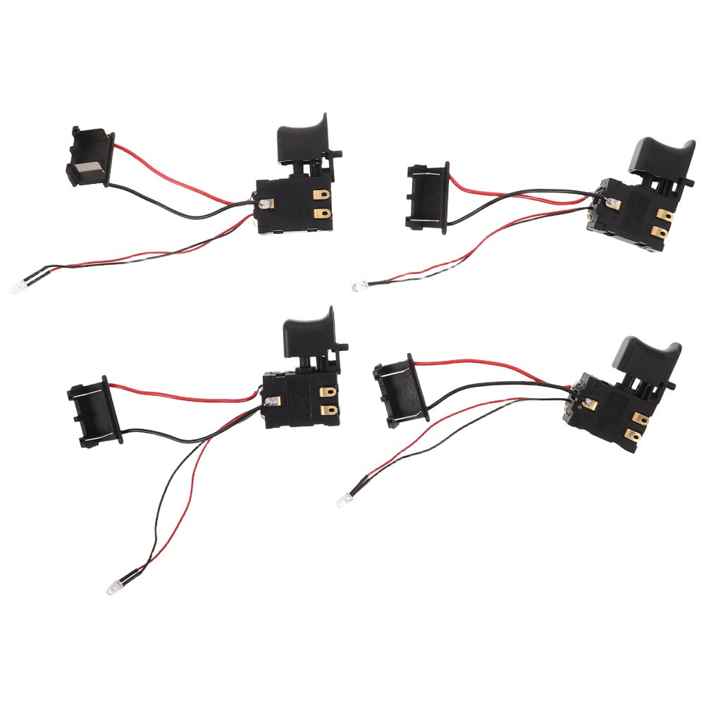 4pcs Replacement Trigger Switch for Cordless Impact Driver, Power On/Off Button