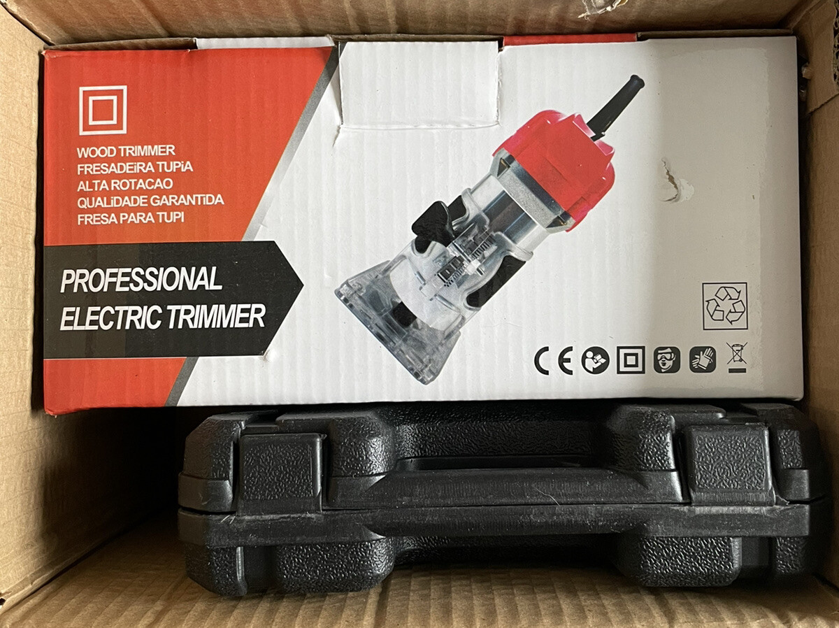 THINKWORK Compact Router, 6.5-Amp 1.25 HP Compact Wood Palm Router Tool Kit