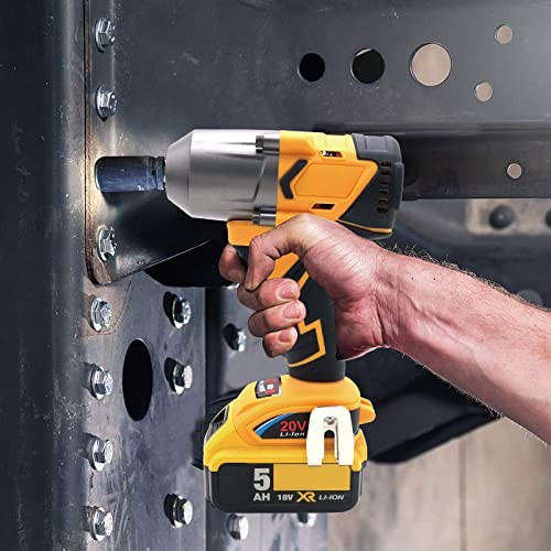 500 ft-lbs maximum torque, 20V 1/2 inch cordless impact wrench 1/2 600Nm