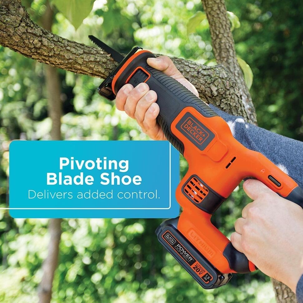 Black and Decker 20V MAX Cordless Reciprocating Saw Kit BDCR20C