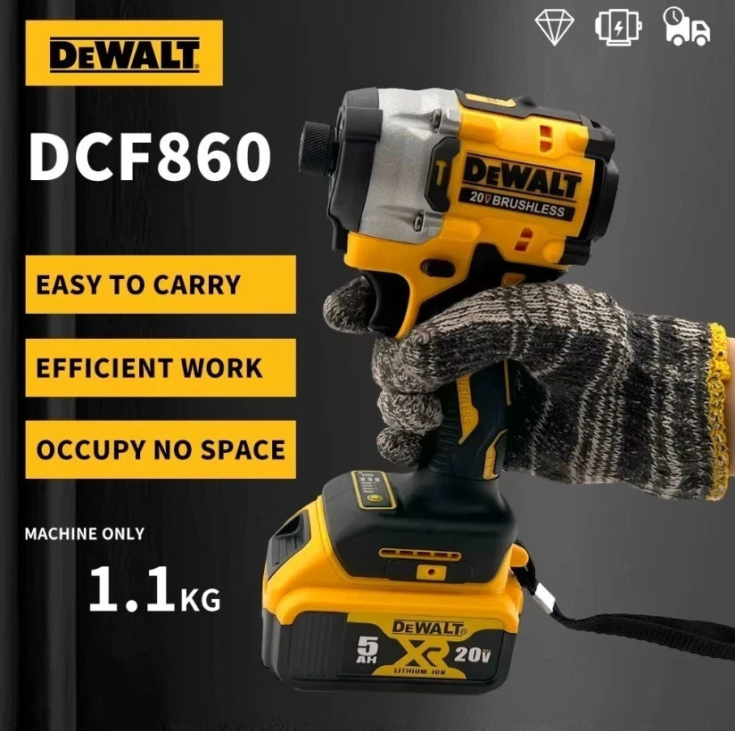 New DeWalt DCF860 20V Brushless Impact Driver 282Nm Bare Tool Free Shipping