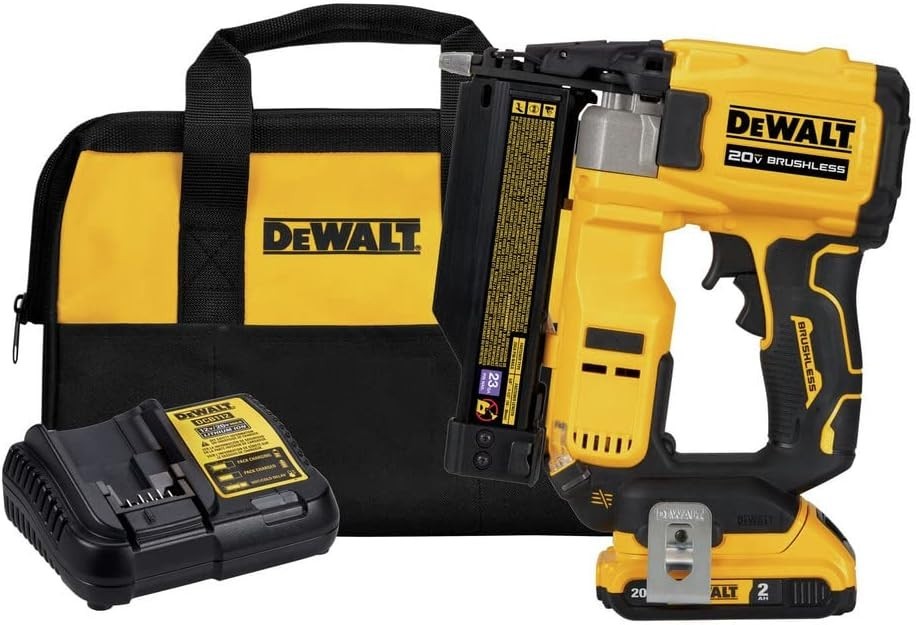 DEWALT DCN623D1 20V MAX ATOMIC Brushless 23GA Cordless Pin Nailer Kit 2.0Ah