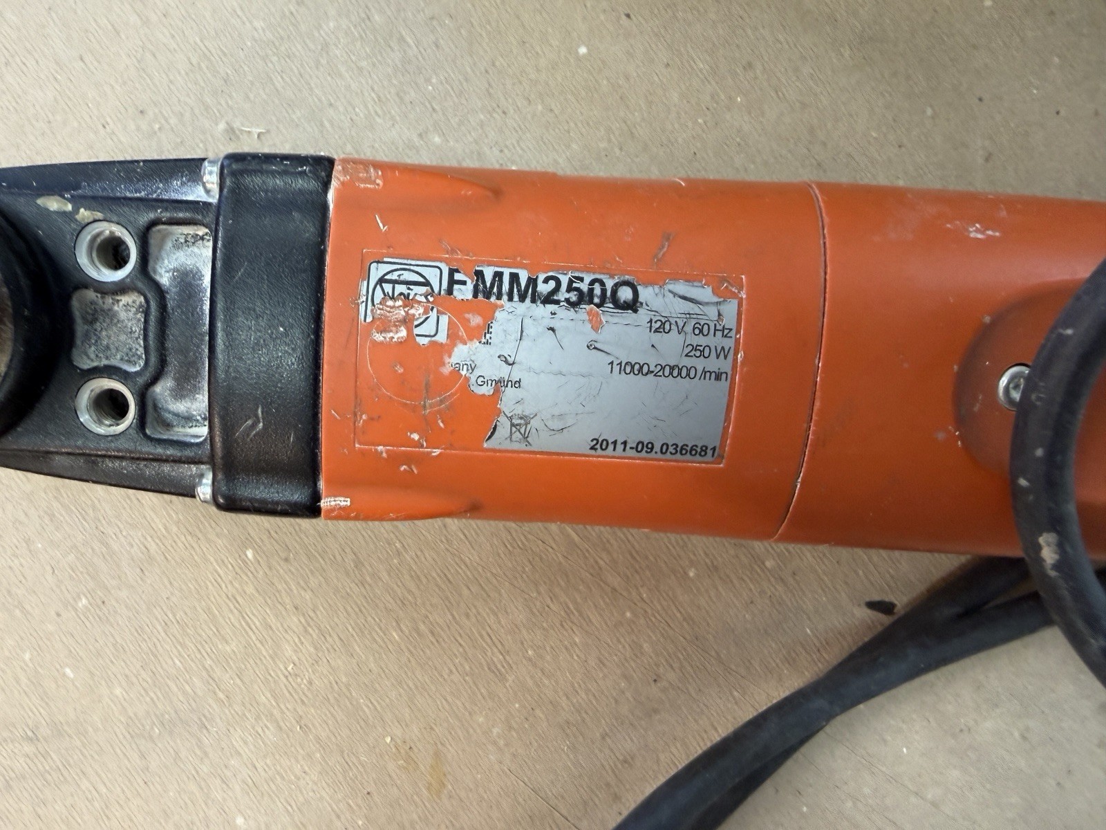 FEIN FMM250Q MultiMaster Oscillating Multi Tool 250W QuickIN Tested Works