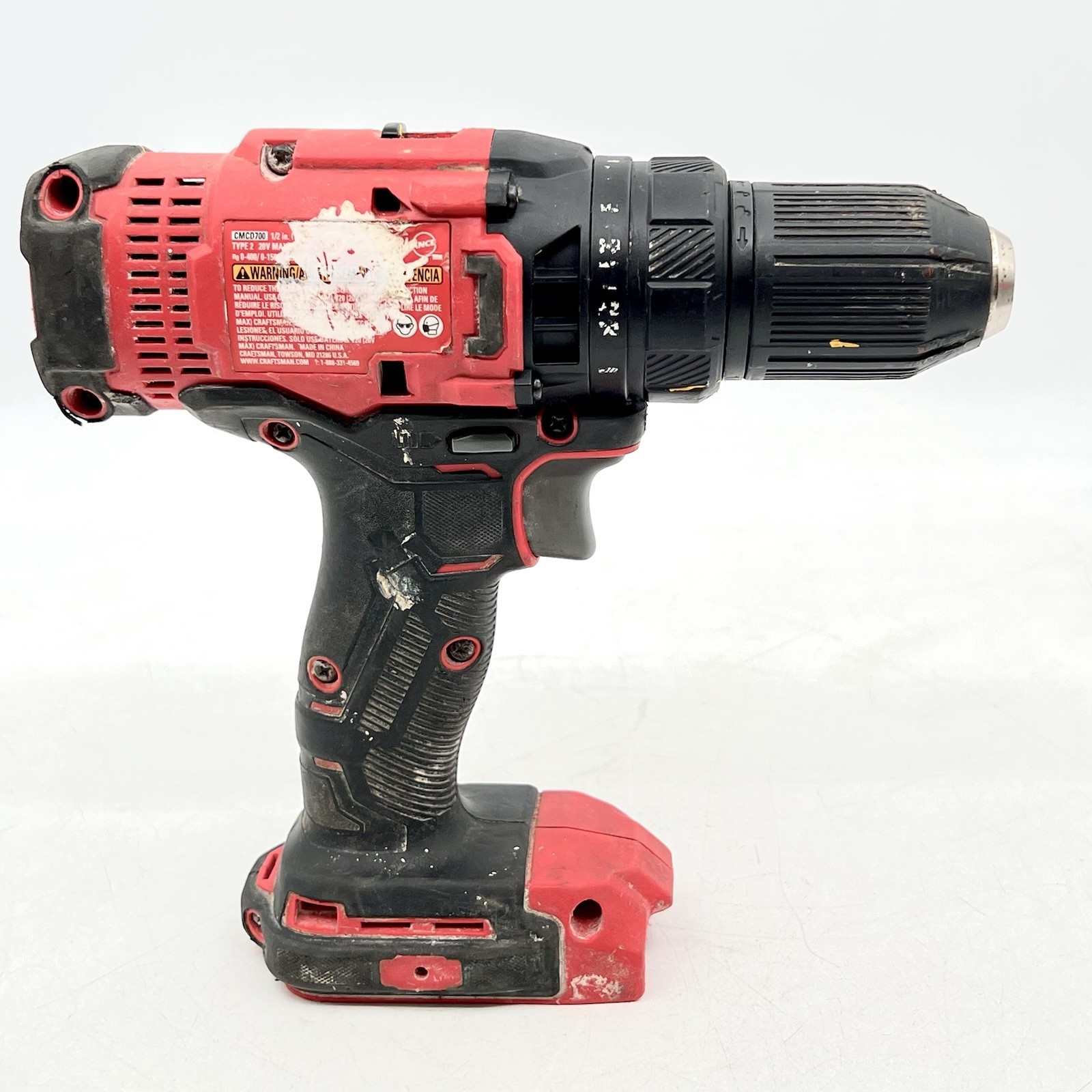 Craftsman CMCD700 20V Max Cordless 1/2&Prime; Drill/Driver (Tool Only) Tested