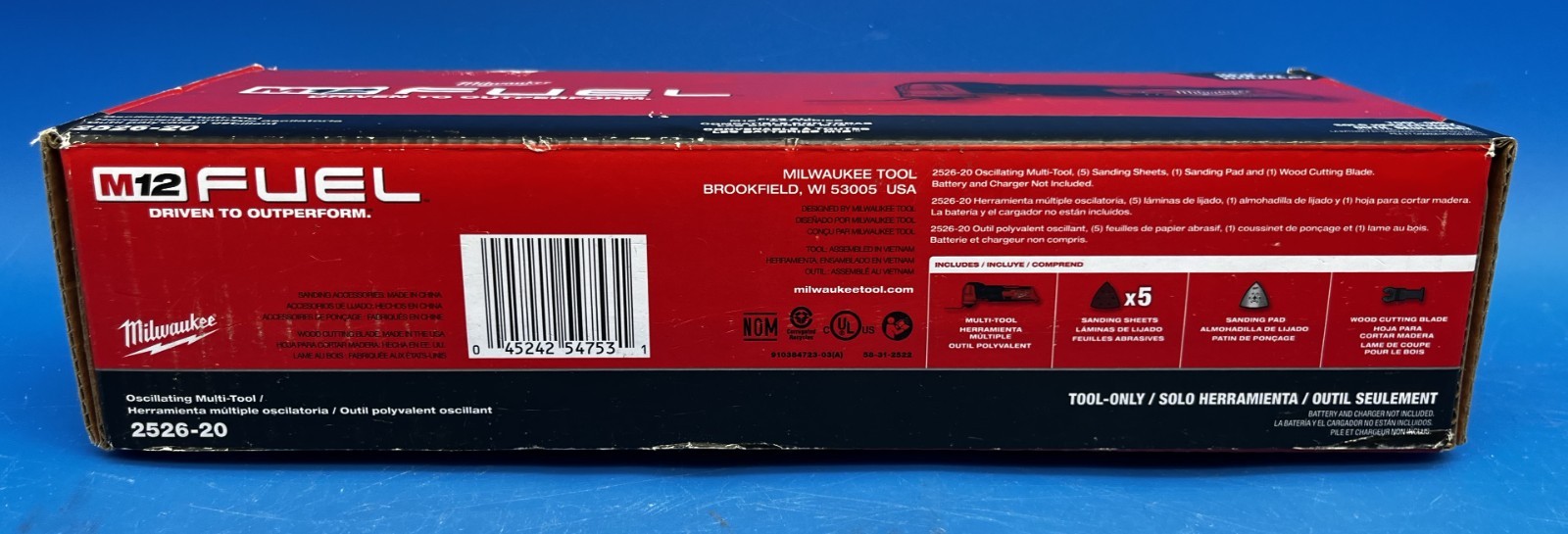 Milwaukee 2526-20 M12 Fuel Oscillating Multi-Tool (Tool-only)