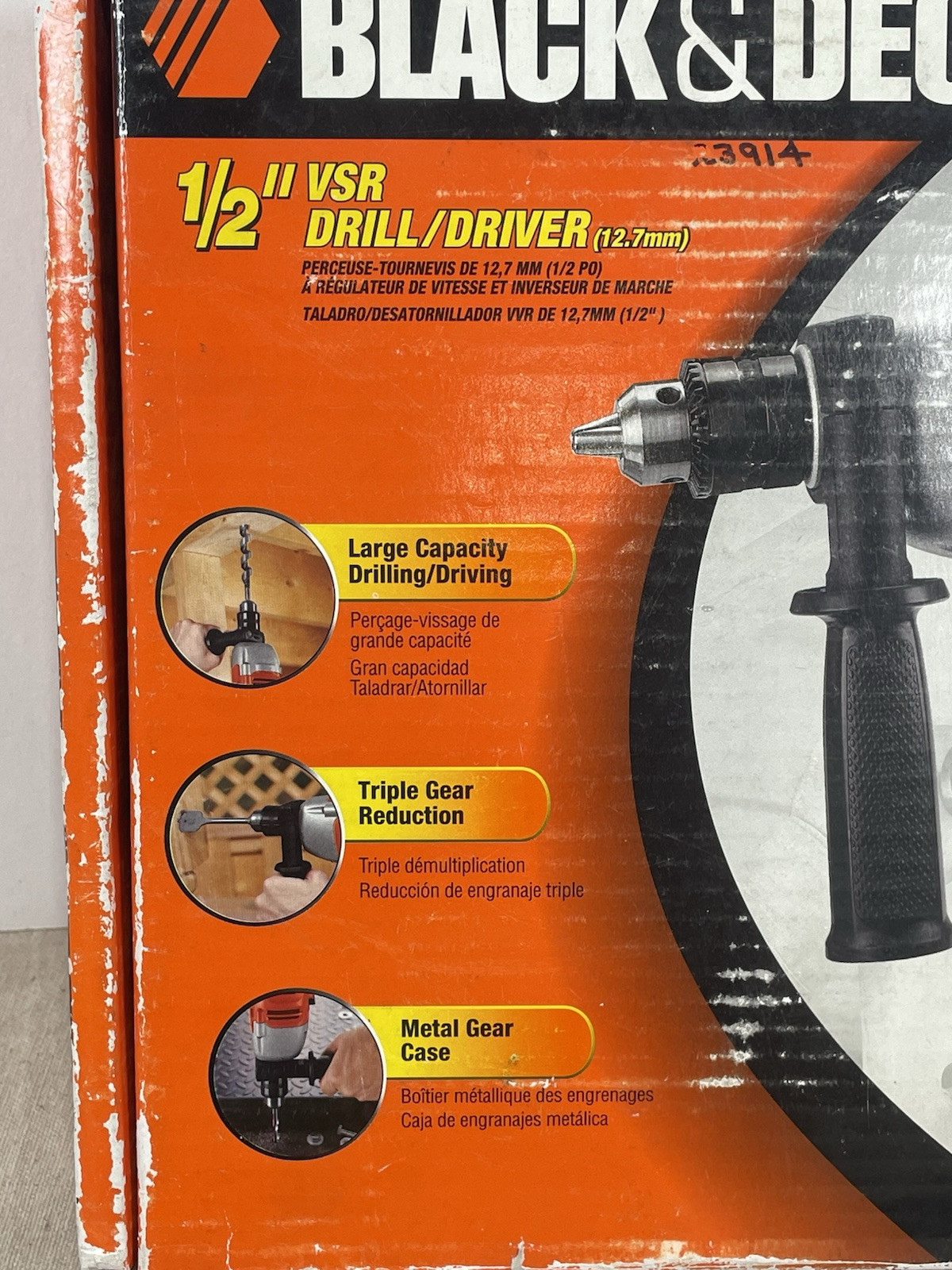 Black & Decker DR500 1/2&Prime; 120v 5.5amp Variable Speed Reversable Drill