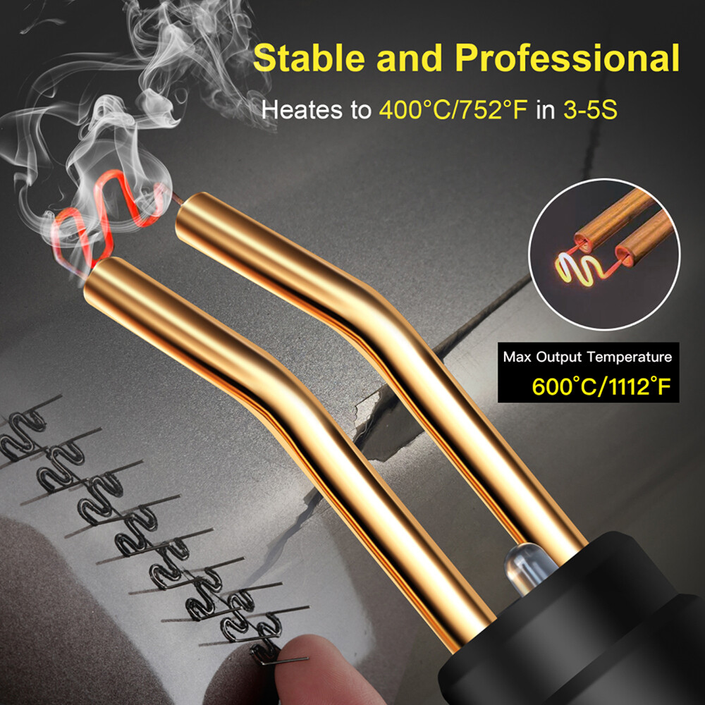 200W Hot Stapler Car Bumper Fender Welder Gun Plastic Repair Kit 1200 Staples