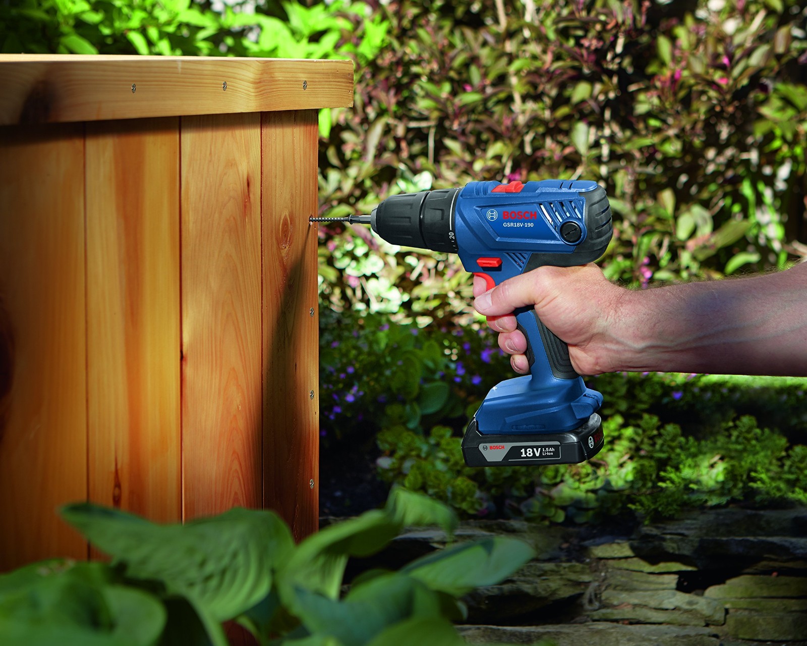 BOSCH 18V Compact 1/2&Prime; Drill/Driver Kit with 2 Batteries GSR1