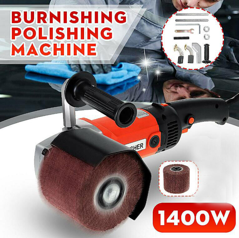 1400W Electric Metal Wood Burnishing Drawing Machine Polisher Burnisher Sander
